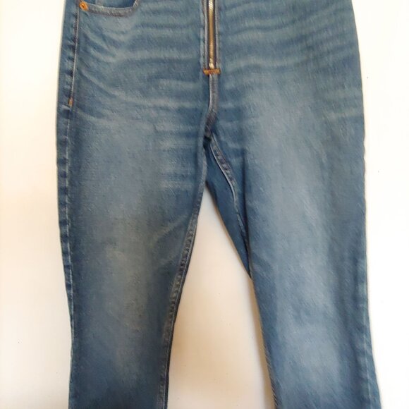Abercrombie & Fitch exposed zipper Simone high rise slim denim jeans 27 - Picture 3 of 10